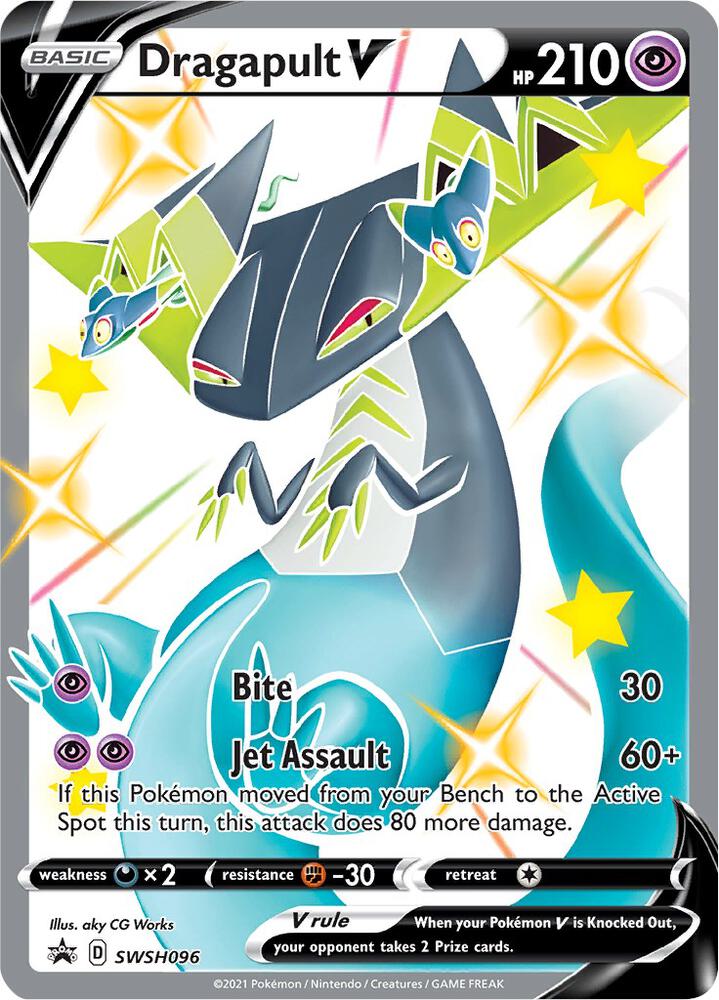 Dragapult V SWSH096 (SWSH: Sword & Shield Promo Cards)  - Holofoil | Good Games Adelaide SA