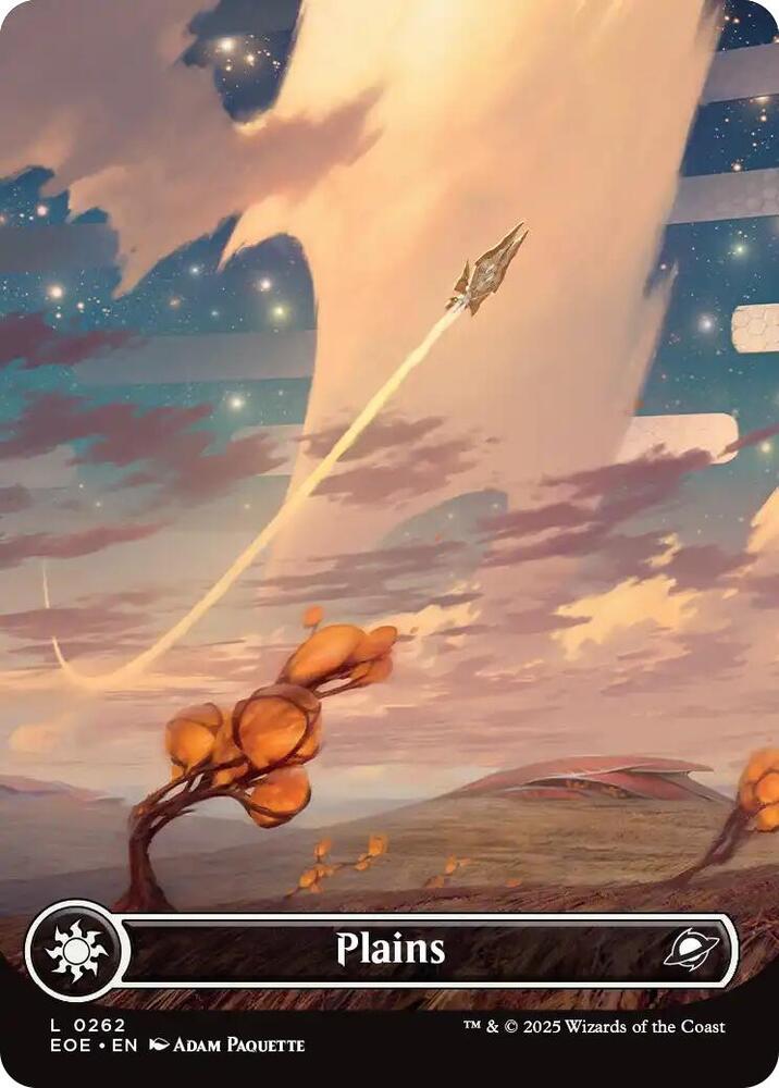 Plains 0262 Borderless 262 (Edge of Eternities)  - Full Art | Good Games Adelaide SA