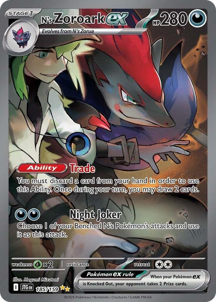 N's Zoroark ex 185/159 (SV09: Journey Together)  - Holofoil | Good Games Adelaide SA