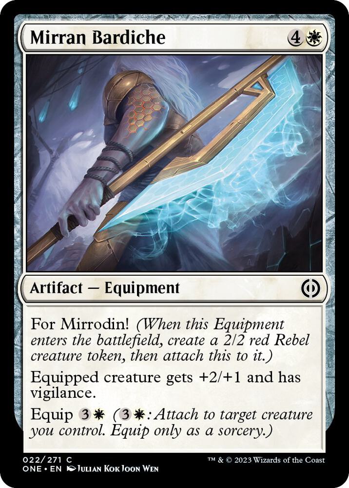 Mirran Bardiche 22 (Phyrexia: All Will Be One)  - Foil | Good Games Adelaide SA