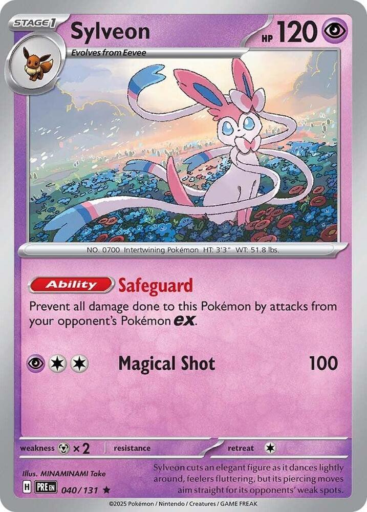 Sylveon 040/131 (SV: Prismatic Evolutions)  - Holofoil | Good Games Adelaide SA