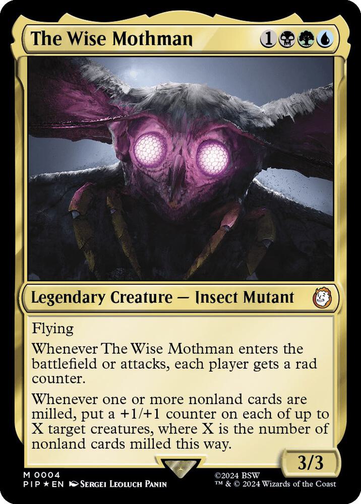 The Wise Mothman 4 (Universes Beyond: Fallout)  - Foil | Good Games Adelaide SA
