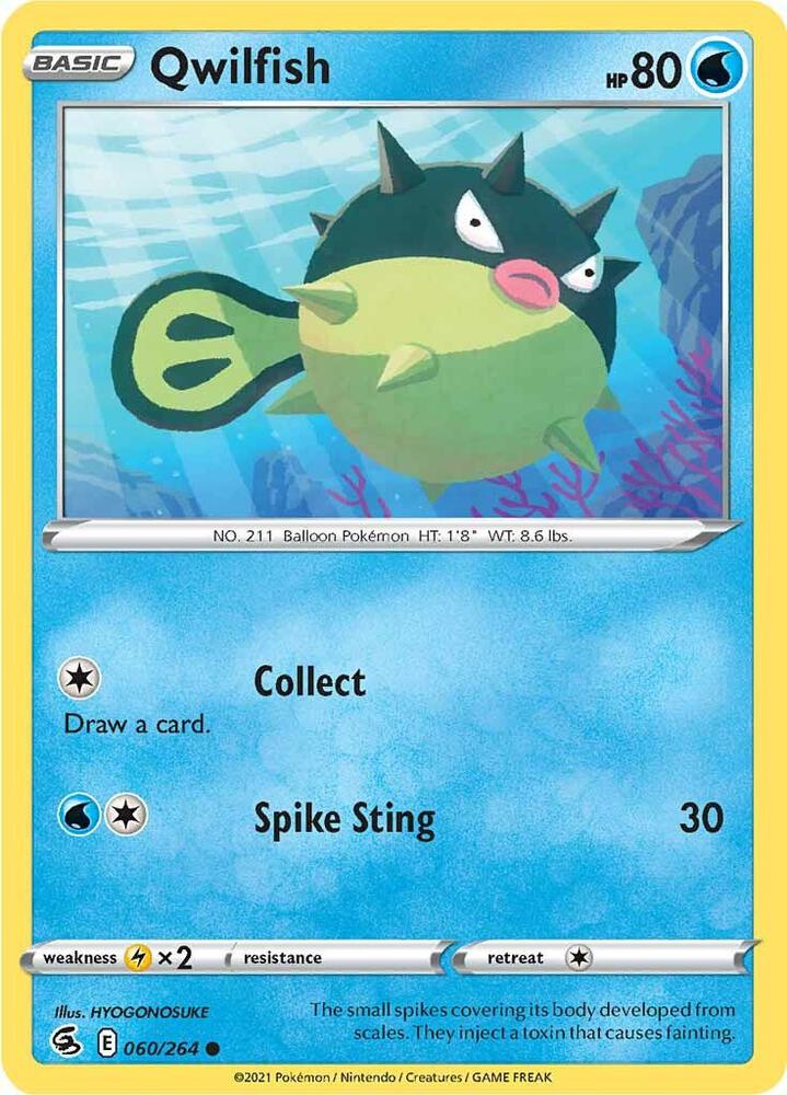 Qwilfish 060/264 (SWSH08: Fusion Strike)  | Good Games Adelaide SA