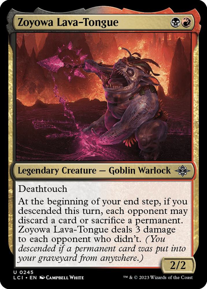 Zoyowa, Lava-Tongue 245 (The Lost Caverns of Ixalan)  - Foil | Good Games Adelaide SA