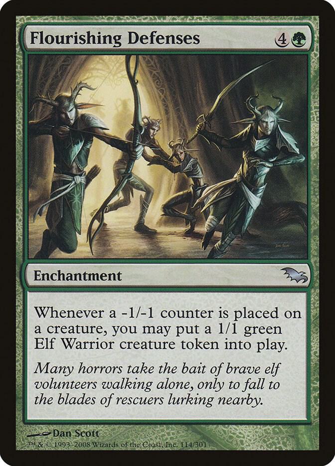 Flourishing Defenses 114 (Shadowmoor)  - Foil | Good Games Adelaide SA