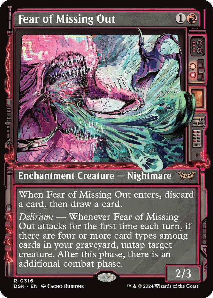 Fear of Missing Out Showcase 316 (Duskmourn: House of Horror)  - Showcase Foil | Good Games Adelaide SA