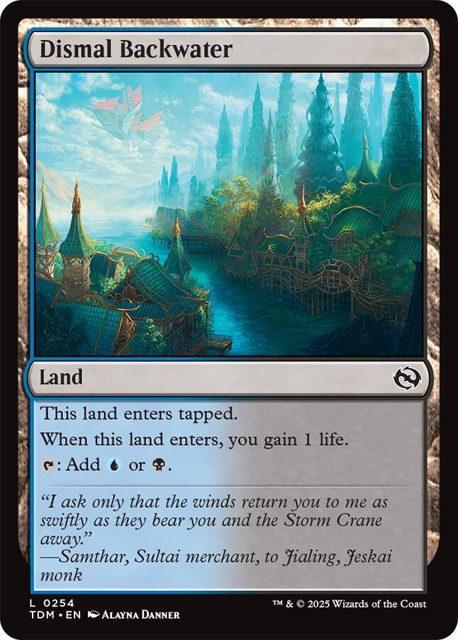 Dismal Backwater 254 (Tarkir: Dragonstorm)  - Foil | Good Games Adelaide SA