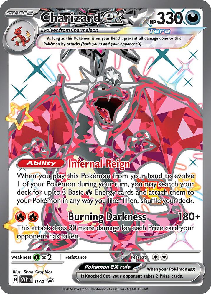 Charizard ex 074 (SV: Scarlet & Violet Promo Cards)  - Holofoil | Good Games Adelaide SA