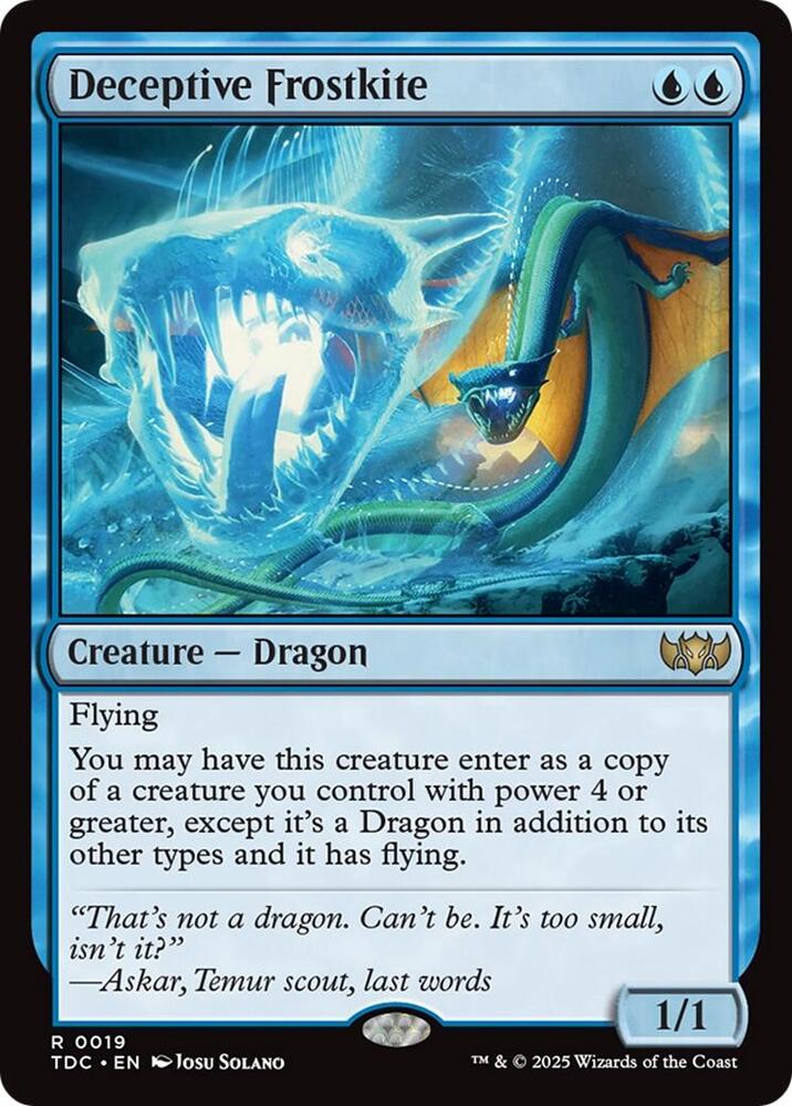 Deceptive Frostkite 19 (Commander: Tarkir: Dragonstorm)  | Good Games Adelaide SA