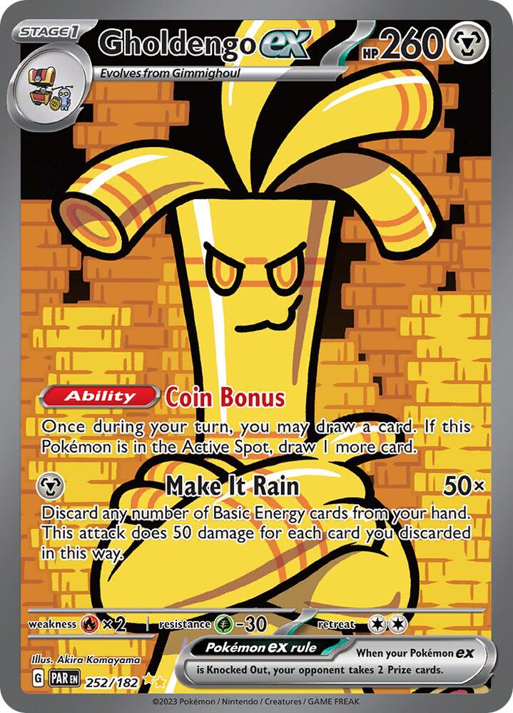Gholdengo ex 252/182 (SV04: Paradox Rift)  - Holofoil | Good Games Adelaide SA