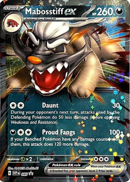 Mabosstiff ex 086 (SV: Scarlet & Violet Promo Cards)  - Holofoil | Good Games Adelaide SA