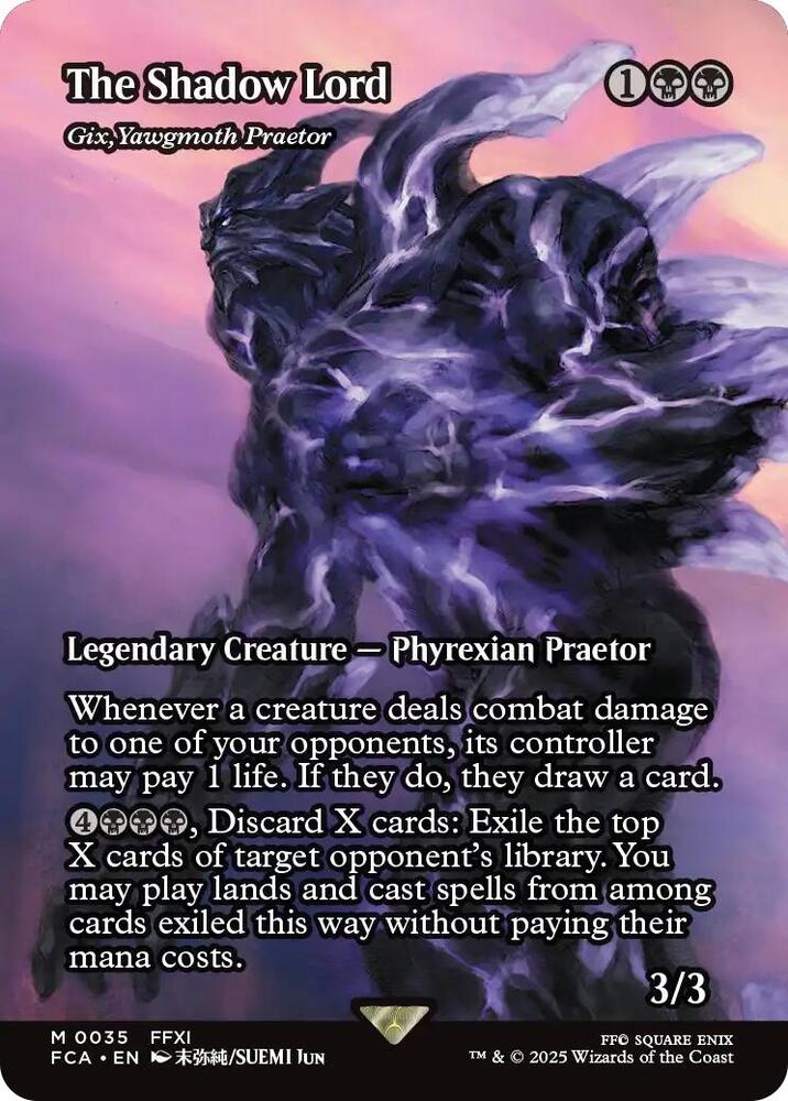 The Shadow Lord Gix Yawgmoth Praetor  35 (FINAL FANTASY: Through the Ages)  - Foil | Good Games Adelaide SA