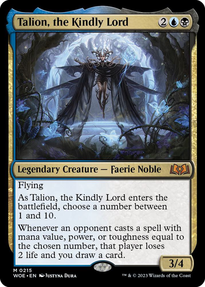 Talion, the Kindly Lord 215 (Wilds of Eldraine)  - Foil | Good Games Adelaide SA