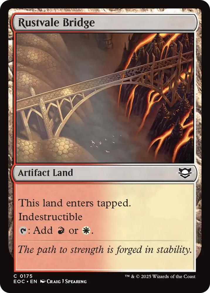 Rustvale Bridge 175 (Commander: Edge of Eternities)  | Good Games Adelaide SA