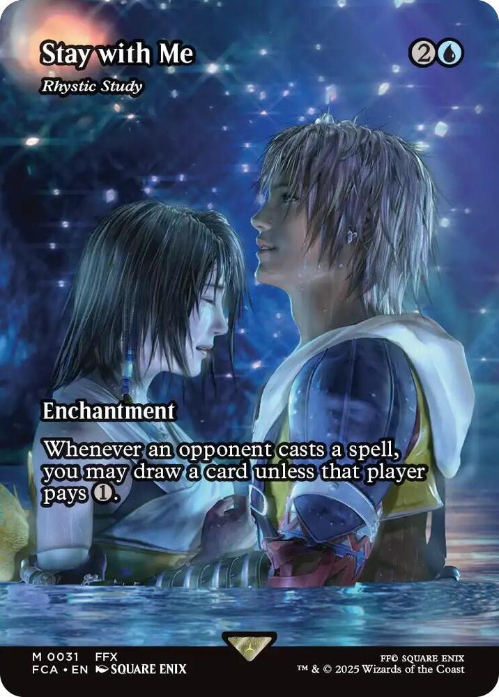 Stay with Me Rhystic Study Showcase 31/0 (FINAL FANTASY: Through the Ages)  - Showcase | Good Games Adelaide SA