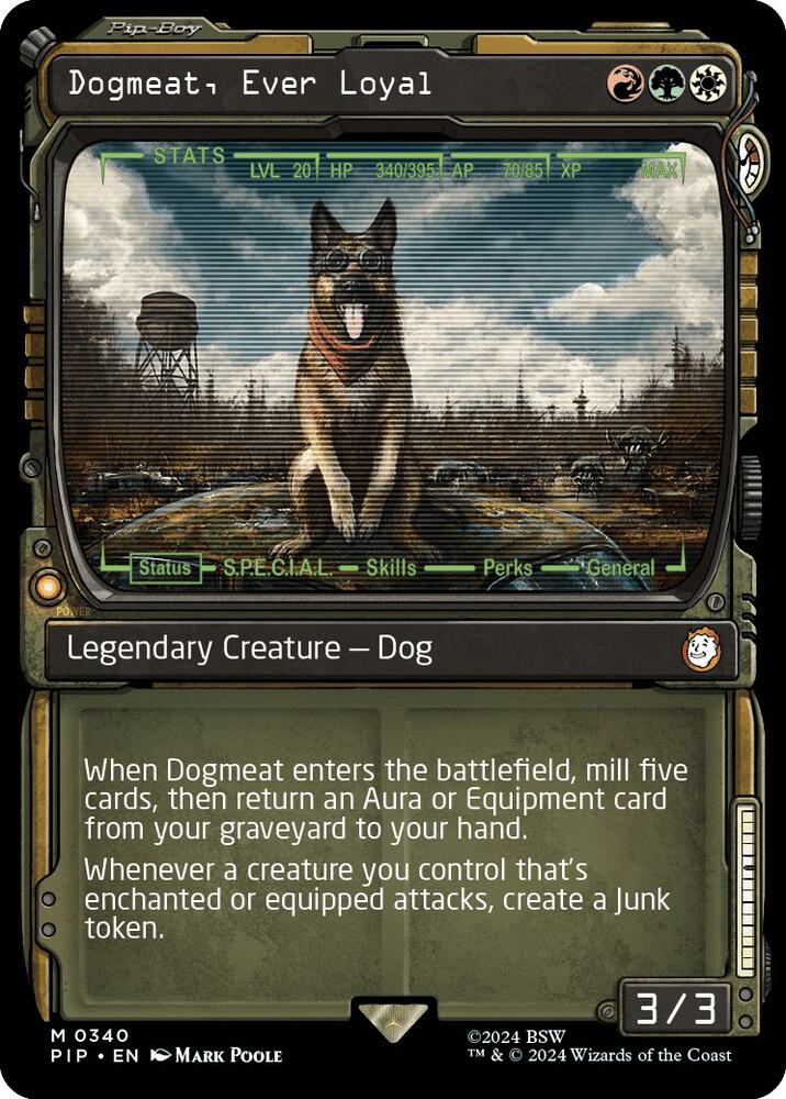 Dogmeat Ever Loyal Showcase 340 (Universes Beyond: Fallout)  | Good Games Adelaide SA