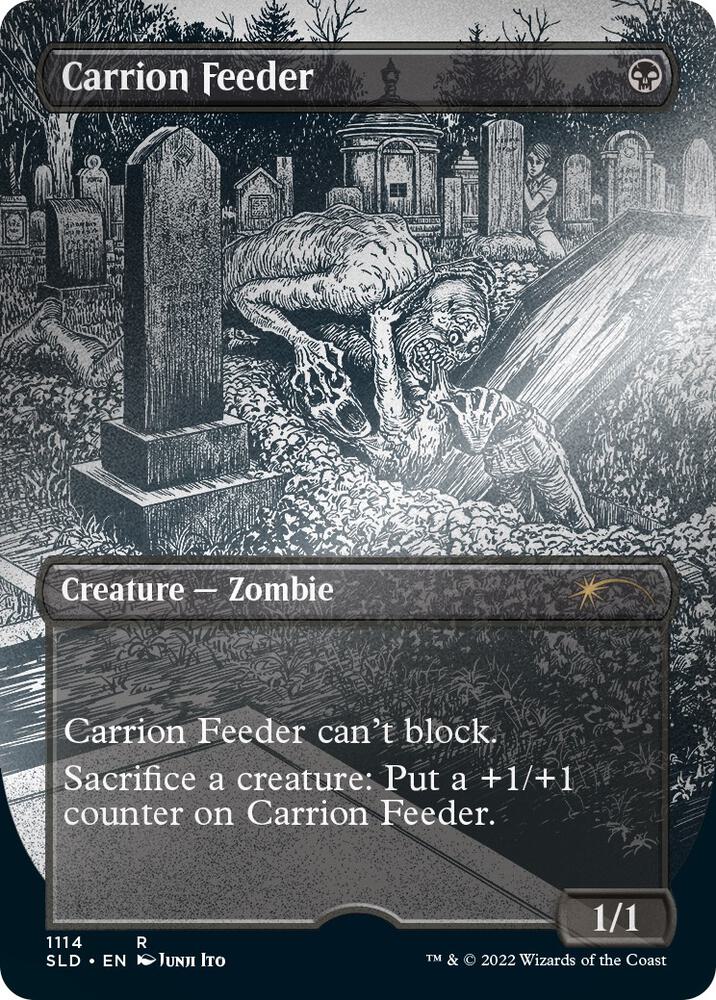 Carrion Feeder Borderless Foil Etched 1114 (Secret Lair Drop Series)  - Foil | Good Games Adelaide SA
