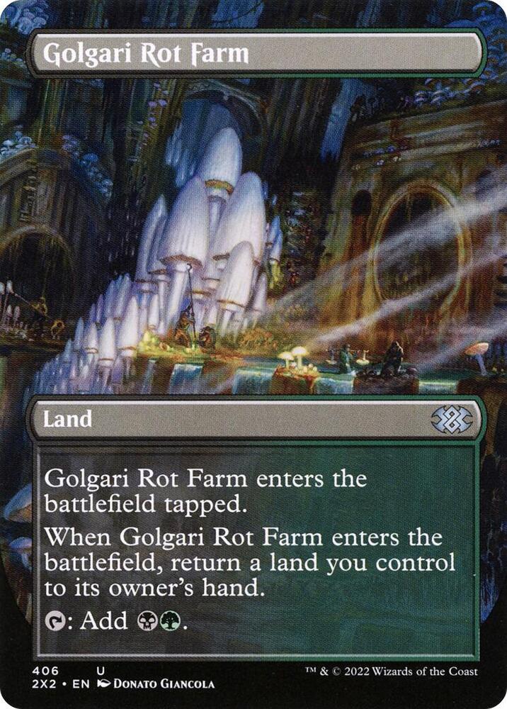 Golgari Rot Farm Borderless 406 (Double Masters 2022)  - Foil | Good Games Adelaide SA