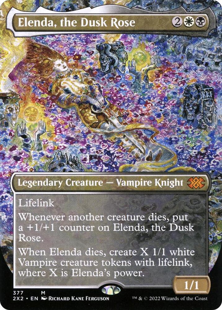 Elenda the Dusk Rose Borderless 377 (Double Masters 2022)  - Foil | Good Games Adelaide SA