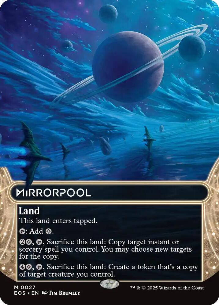 Mirrorpool  27/0 (Edge of Eternities: Stellar Sights)  - Borderless Foil | Good Games Adelaide SA