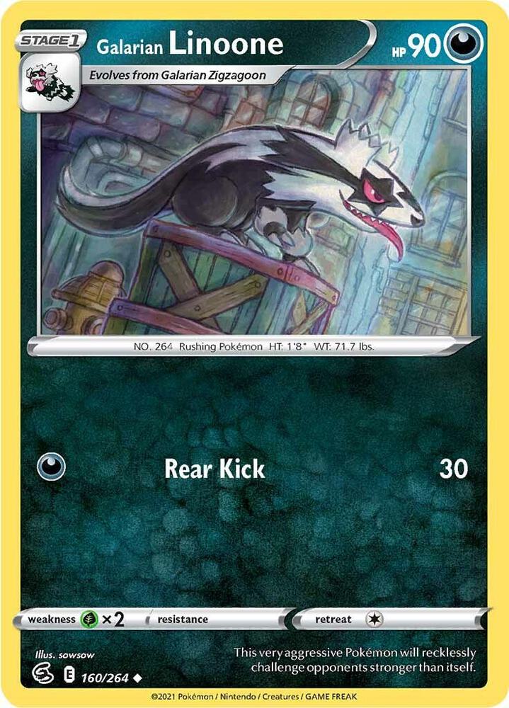 Galarian Linoone 160/264 (SWSH08: Fusion Strike)  | Good Games Adelaide SA