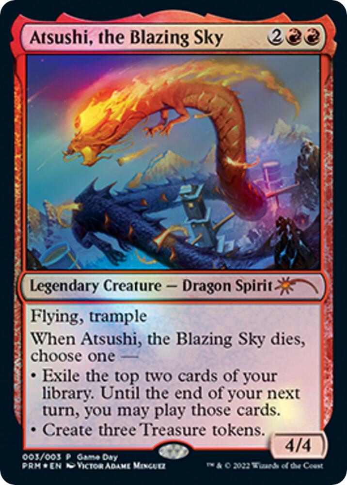 Atsushi, the Blazing Sky 3 (Game Day & Store Championship Promos)  - Foil | Good Games Adelaide SA