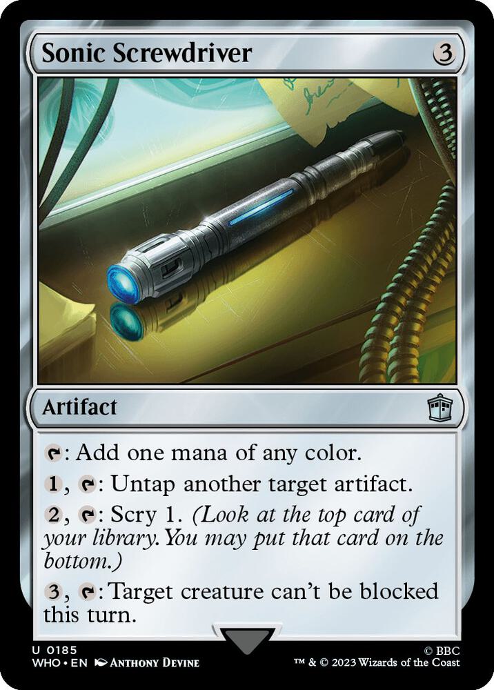 Sonic Screwdriver 0185 185 (Universes Beyond: Doctor Who)  | Good Games Adelaide SA