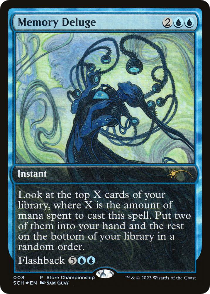 Memory Deluge 8/49 (Game Day & Store Championship Promos)  - Full Art Foil | Good Games Adelaide SA