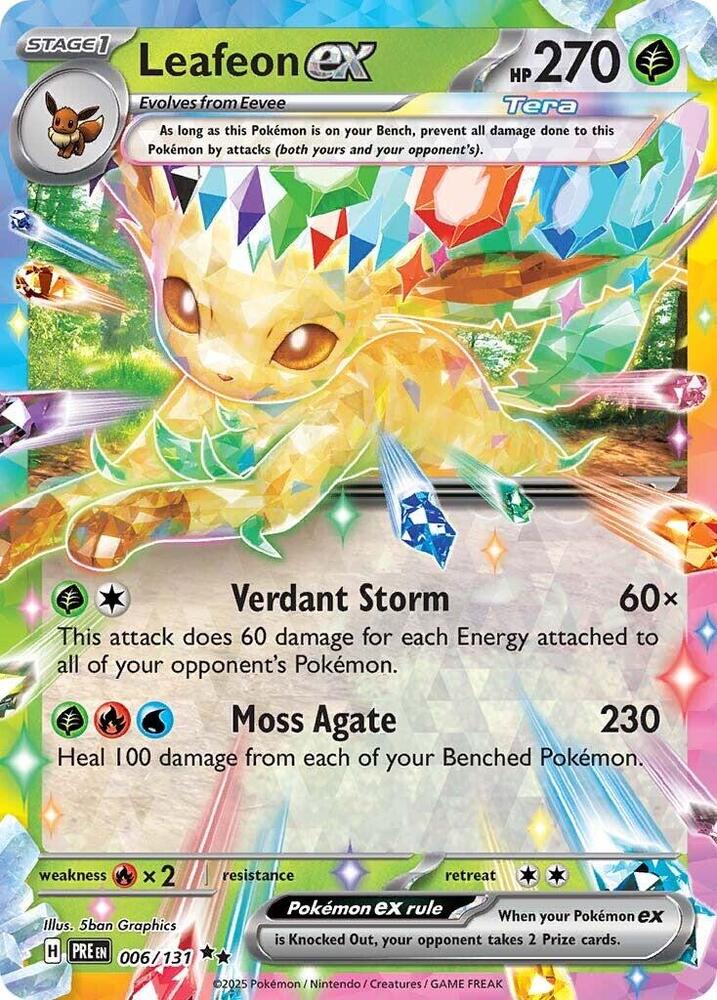 Leafeon ex 006/131 (SV: Prismatic Evolutions)  - Holofoil | Good Games Adelaide SA