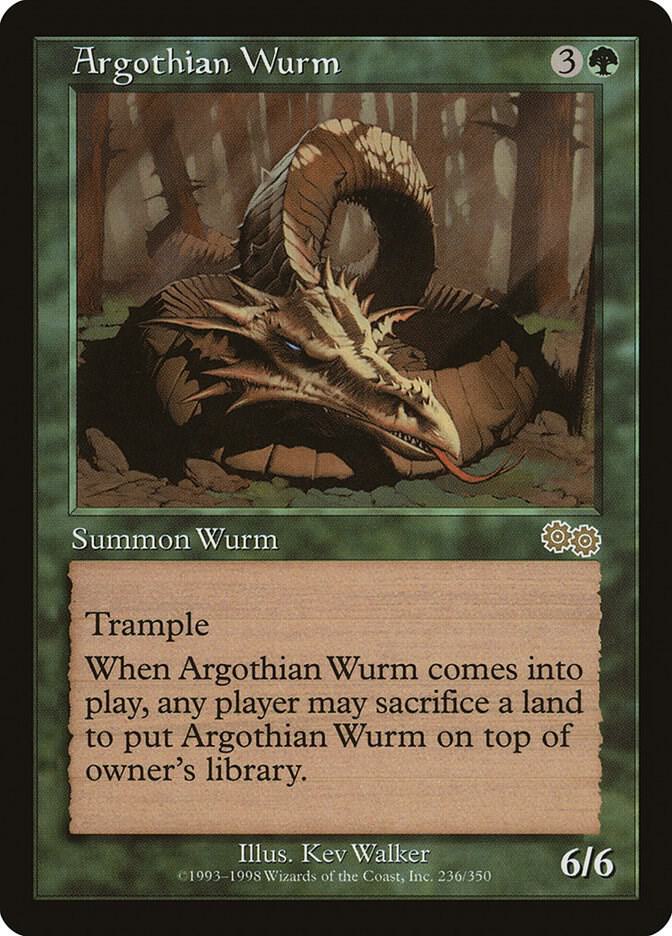 Argothian Wurm 236 (Urza's Saga)  | Good Games Adelaide SA