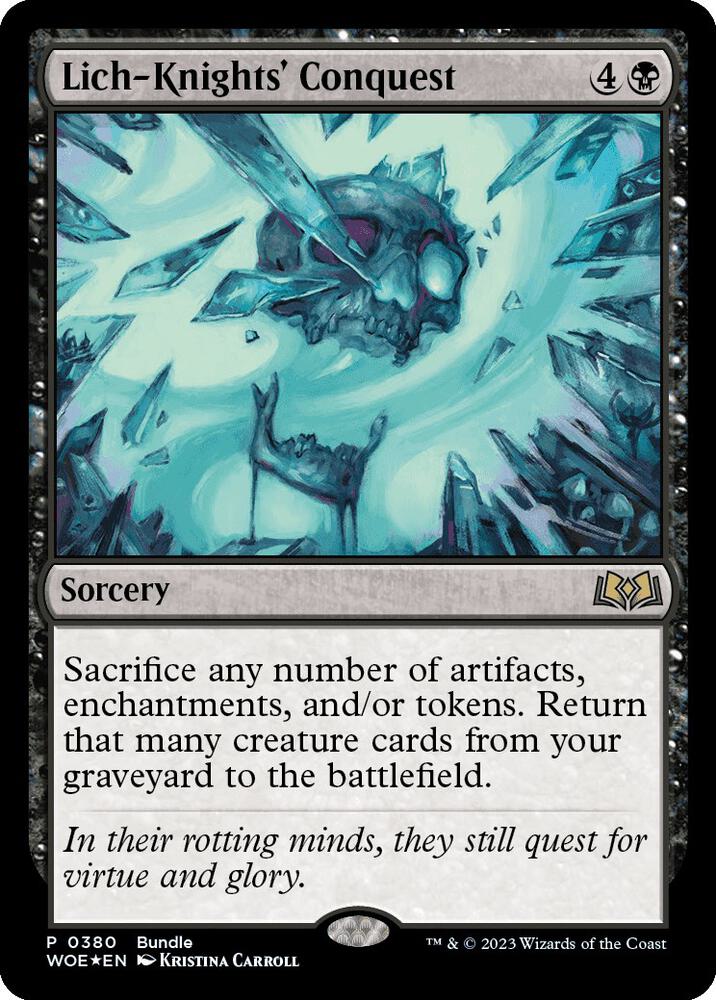 Lich Knights Conquest WOE Bundle 380 (Unique and Miscellaneous Promos)  - Foil | Good Games Adelaide SA