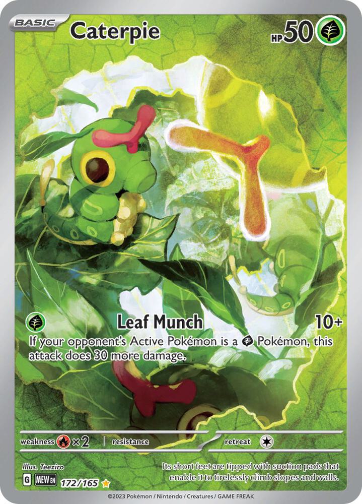 Caterpie 172/165 (SV: Scarlet & Violet 151)  - Holofoil | Good Games Adelaide SA
