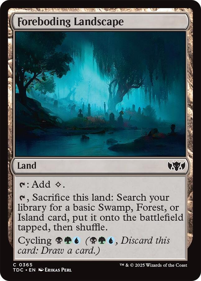 Foreboding Landscape 365 (Commander: Tarkir: Dragonstorm)  | Good Games Adelaide SA