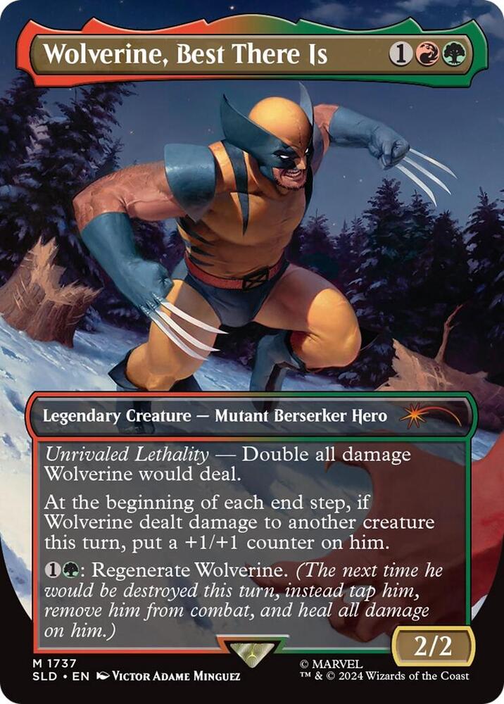 Wolverine Best There Is Rainbow Foil 1737 (Secret Lair Drop Series)  - Foil | Good Games Adelaide SA