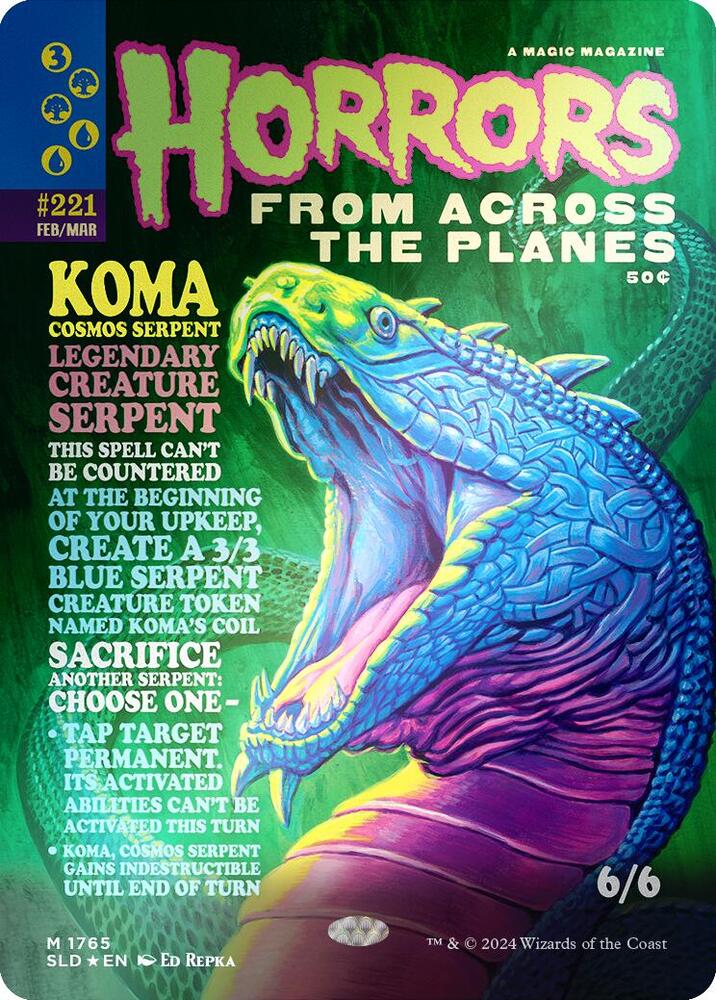 Koma Cosmos Serpent Rainbow Foil 1765 (Secret Lair Drop Series)  - Foil | Good Games Adelaide SA