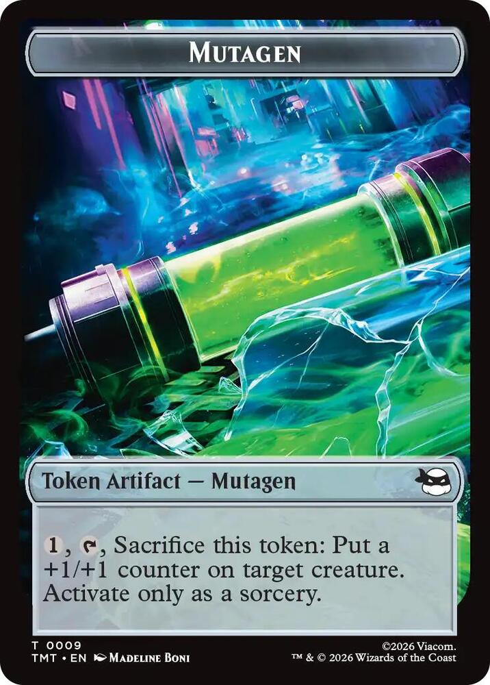 Mutagen Food Double Sided Token 9 // 8 (Teenage Mutant Ninja Turtles)  | Good Games Adelaide SA
