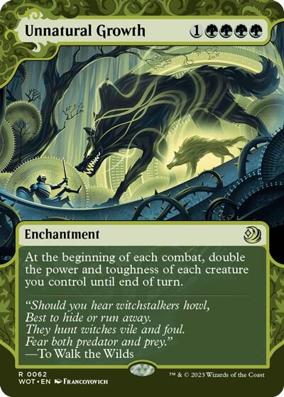 Unnatural Growth 62 (Wilds of Eldraine: Enchanting Tales)  - Showcase | Good Games Adelaide SA