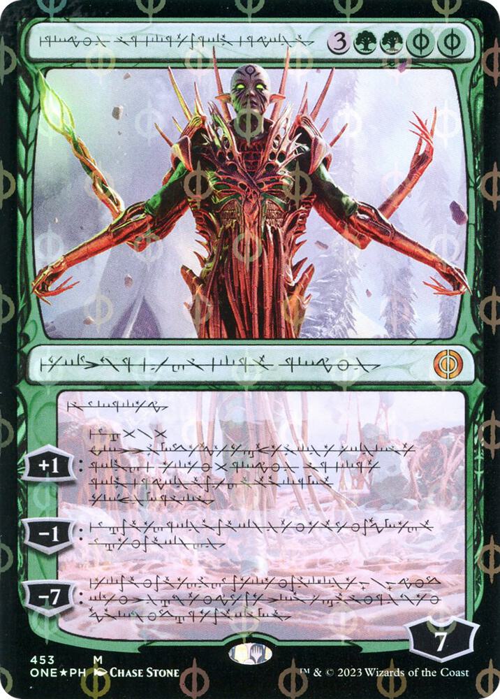 Nissa Ascended Animist Phyrexian Step and Compleat Foil 453 (Phyrexia: All Will Be One)  - Foil | Good Games Adelaide SA