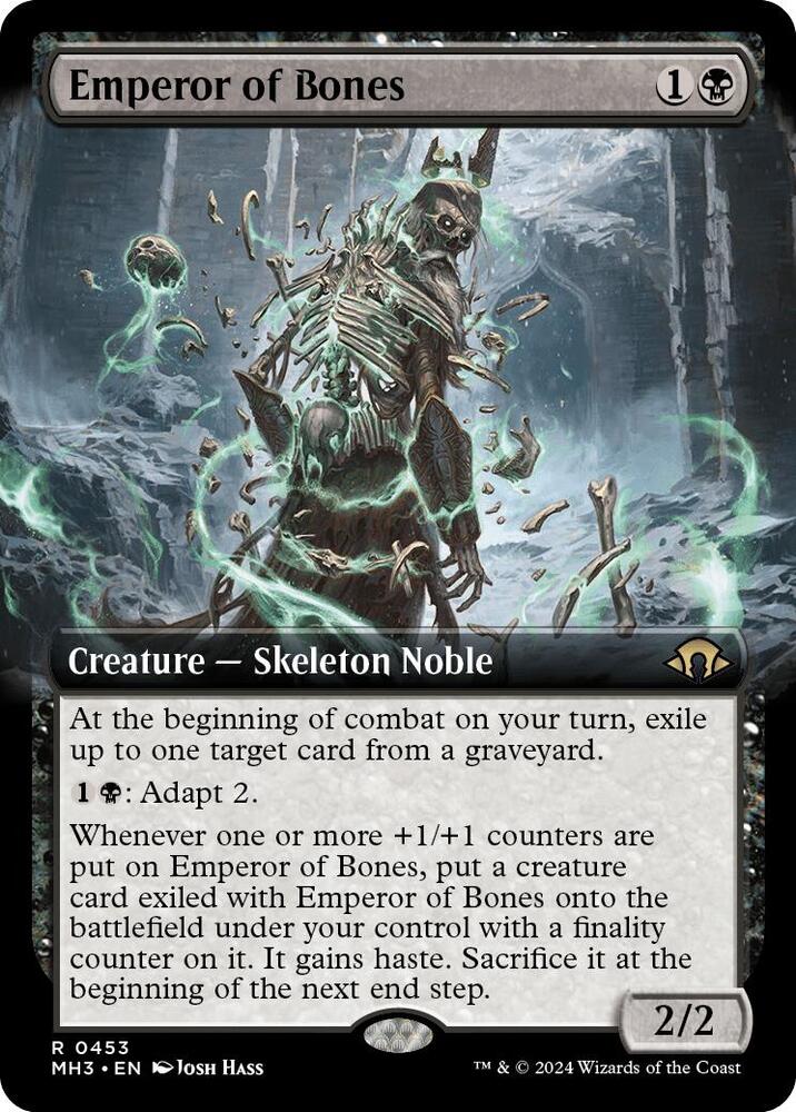 Emperor of Bones 453/319 (Modern Horizons 3)  - Extended Art Foil | Good Games Adelaide SA