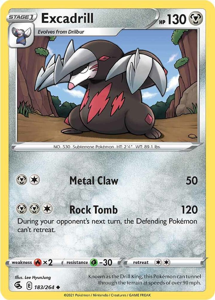 Excadrill 183/264 (SWSH08: Fusion Strike)  | Good Games Adelaide SA
