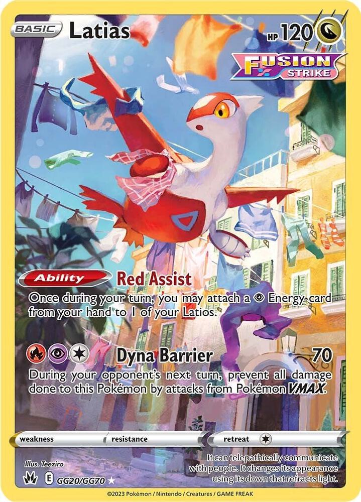 Latias GG20/GG70 (Crown Zenith: Galarian Gallery)  - Holofoil | Good Games Adelaide SA