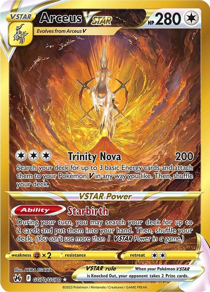 Arceus VSTAR Secret GG70/GG70 (Crown Zenith: Galarian Gallery)  - Holofoil | Good Games Adelaide SA