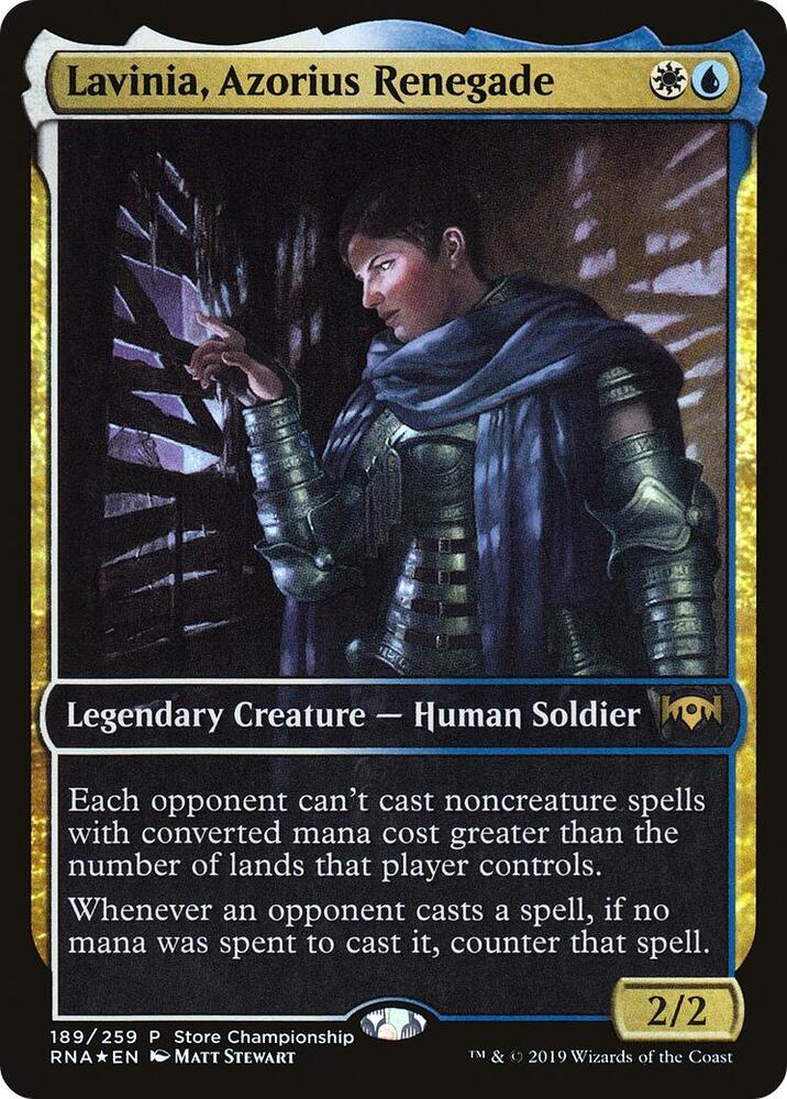 Lavinia, Azorius Renegade 189 (Game Day & Store Championship Promos)  - Foil | Good Games Adelaide SA
