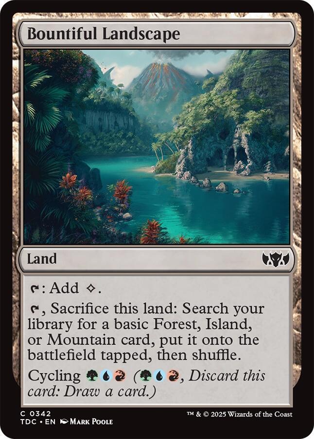 Bountiful Landscape 342 (Commander: Tarkir: Dragonstorm)  | Good Games Adelaide SA