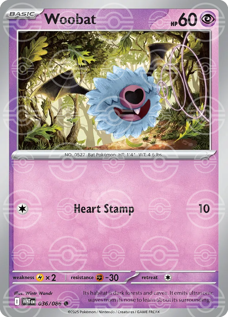 Woobat 036/086 (SV: White Flare)  - Holofoil | Good Games Adelaide SA