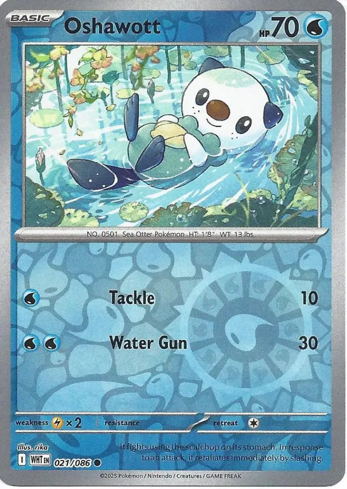 Oshawott 021/086 (SV: White Flare)  - Reverse Holofoil | Good Games Adelaide SA