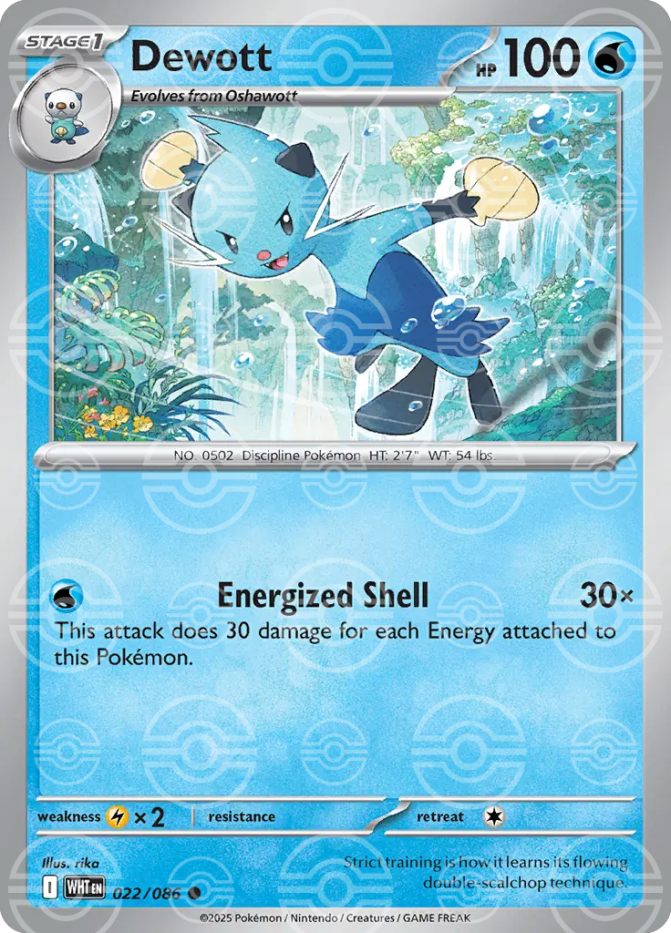 Dewott 022/086 (SV: White Flare)  - Holofoil | Good Games Adelaide SA