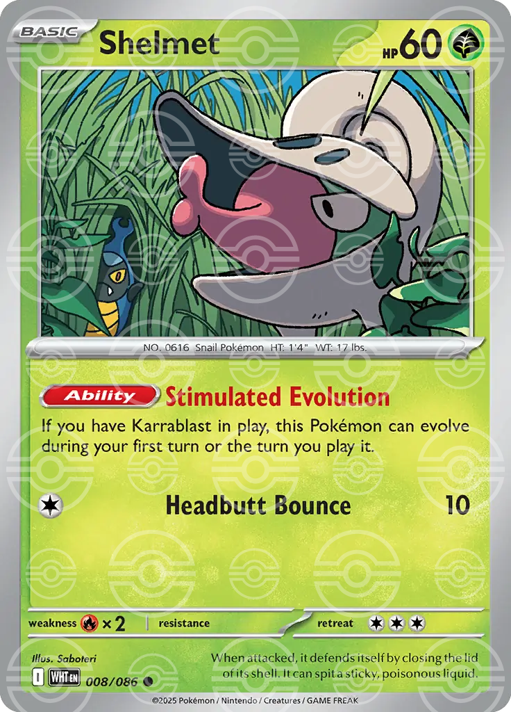 Shelmet 008/086 (SV: White Flare)  - Holofoil | Good Games Adelaide SA