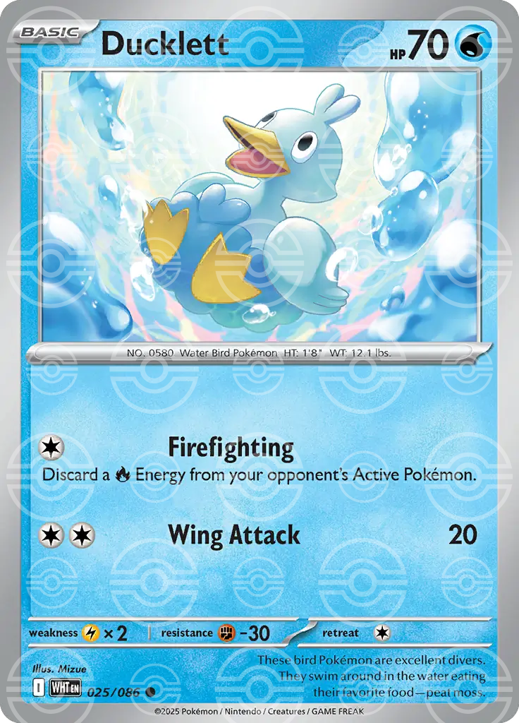 Ducklett 022/086 (SV: White Flare)  - Holofoil | Good Games Adelaide SA