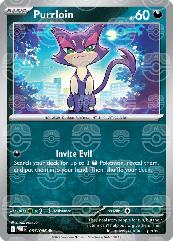 Purrloin 055/086 (SV: White Flare)  - Holofoil | Good Games Adelaide SA